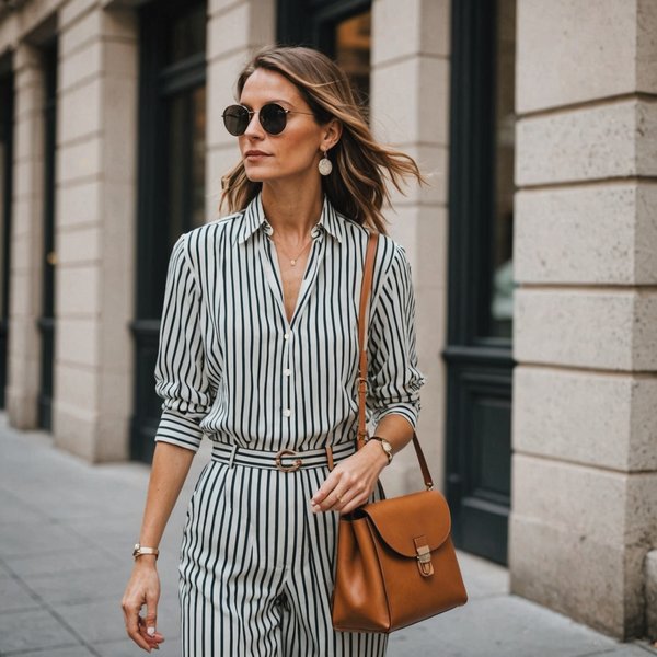 Comment marier des vêtements à rayures avec des accessoires neutres?